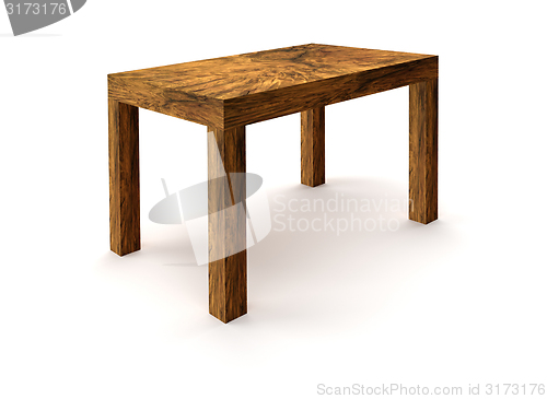 Image of wooden table