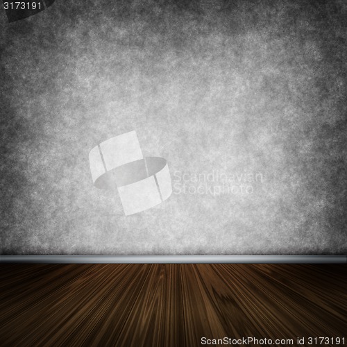 Image of Dark room with wooden floor