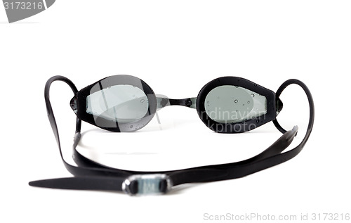 Image of Goggles for swimming with water drops