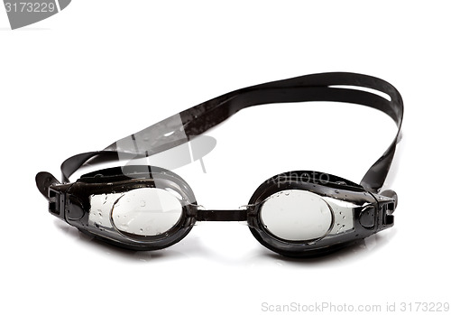 Image of Goggles for swimming with water drops