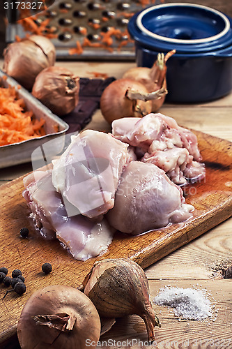 Image of raw fillet of chicken meat