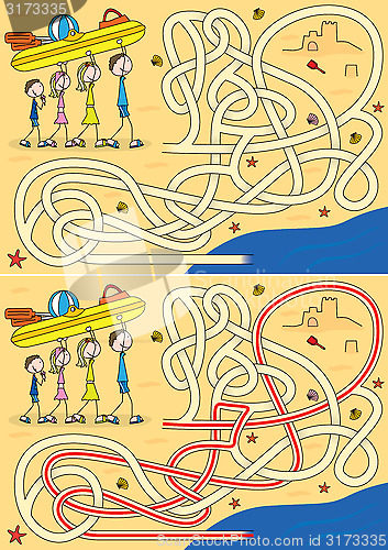 Image of Happy family maze