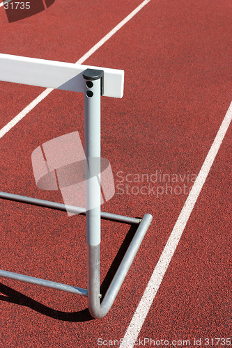 Image of track and field - hurdle close up