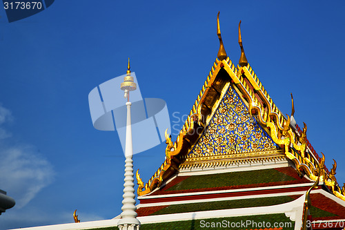 Image of bangkok in the temple  thailand tower  colors religion