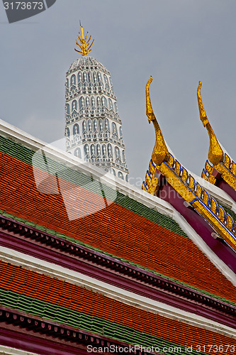 Image of  thailand  bangkok in      colors religion  mosaic