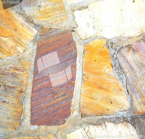 Image of milan  in italy old church concrete wall       abstract  backgro