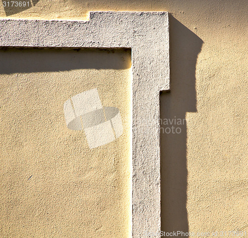 Image of milan  in italy old church concrete wall  brick        abstract 