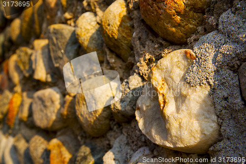 Image of wall milan  in italy old    wall  brick   the    abstract  backg