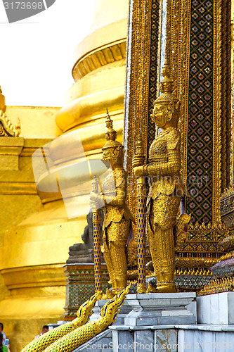 Image of  pavement gold    temple   in     incision of the 