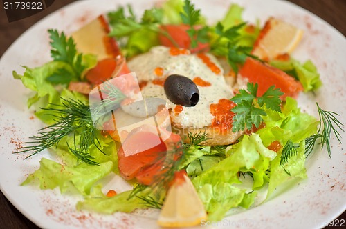 Image of salmon salad 
