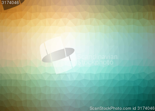 Image of multicolor abstract geometric rumpled triangular low poly style illustration