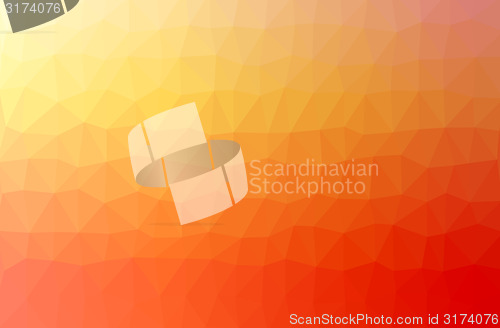 Image of orange abstract geometric rumpled triangular low poly style illustration