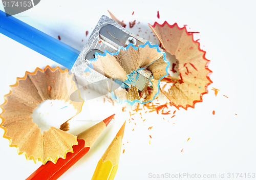 Image of Pencils and sharpener