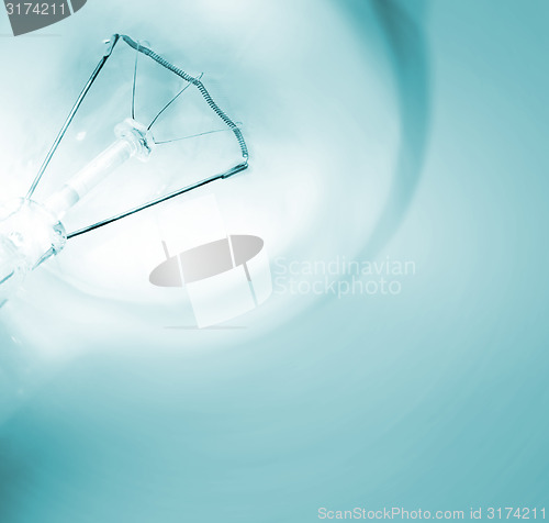 Image of Background with lit lightbulb