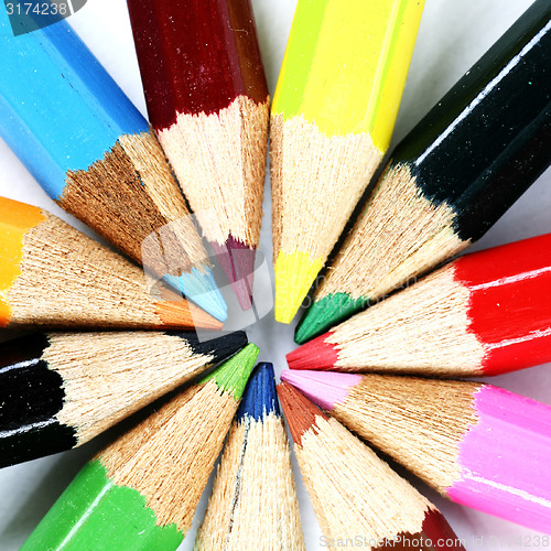 Image of Close-up pencil.