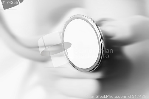 Image of Young doctor with stethoscope.