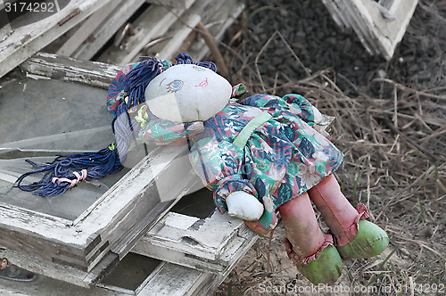 Image of Old rag doll.