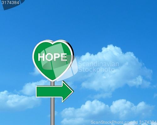 Image of Hopes - Heart Signpost