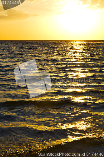 Image of asia in the  kho tao bay isle sunset sun   thailand  and south  