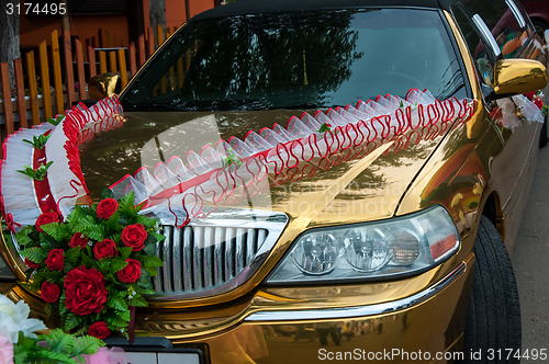 Image of Wedding car decoration