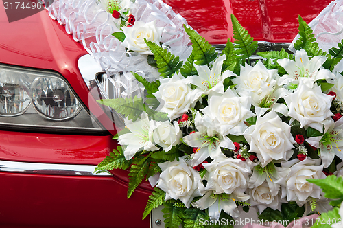 Image of Wedding car decoration