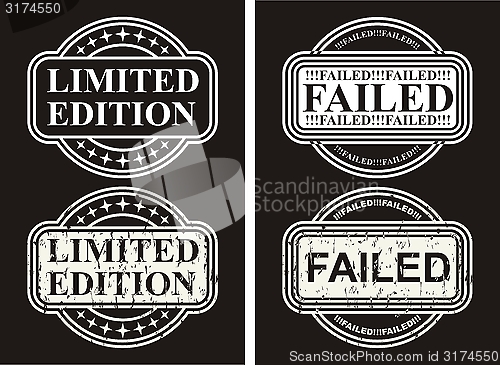 Image of Business Set Stamps Limited Edition and Failed