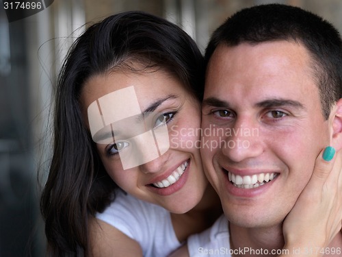 Image of couple relax and have fun in bed