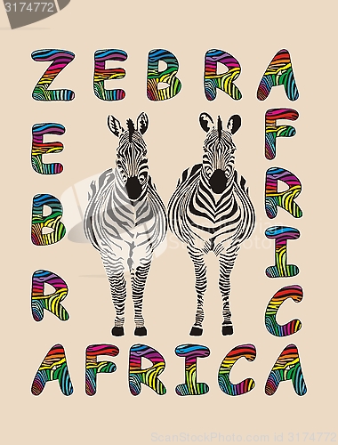 Image of Africa - Zebras Background