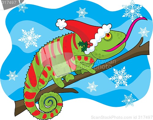 Image of Christmas Chameleon