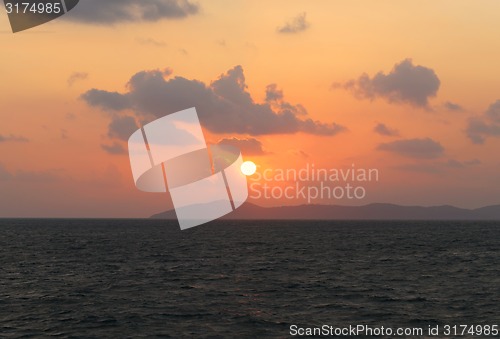 Image of Beautiful Sea Sunset 