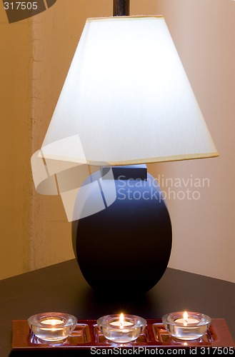 Image of Lamp and Candles