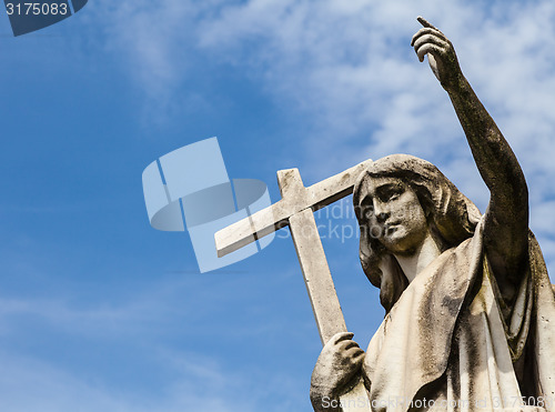 Image of Old cemetery statue