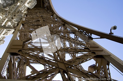 Image of Unique Perspective on the Replica of Eiffel Tower