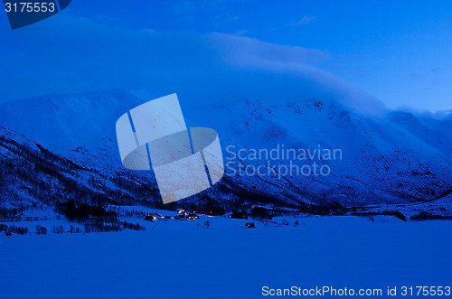 Image of Arctic farm in a valley