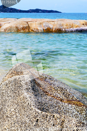 Image of kho  isle white  beach    asia and south china  