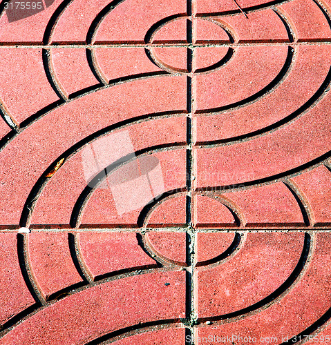 Image of thailand abstract cross ceramics in the temple kho phangan   