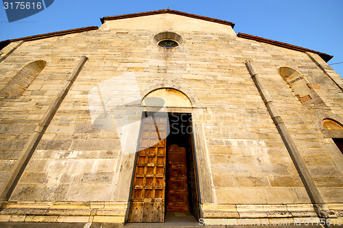 Image of  italy  lombardy     in  the brebbia old   church    brick   ste