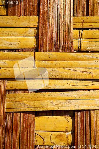 Image of thailand   bamboo in the temple kho phangan bay asia and  