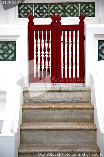 Image of thailand     and  asia   in  bangkok   red grate