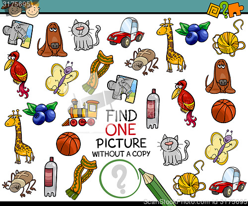 Image of find single picture game cartoon