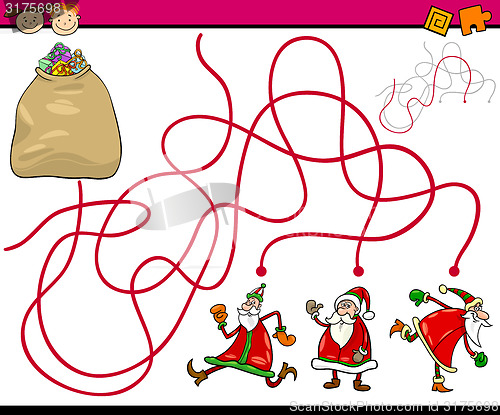Image of paths or maze cartoon game