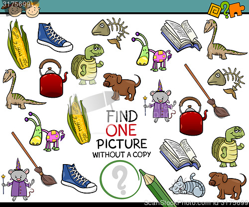 Image of find single picture game cartoon