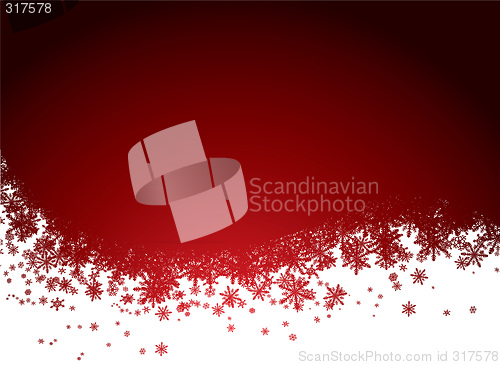 Image of red snow background