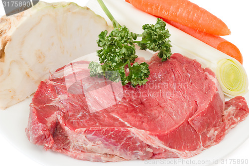 Image of Ingredients for beef stock