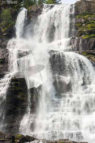 Image of Waterfall Tvindefossen, Norway