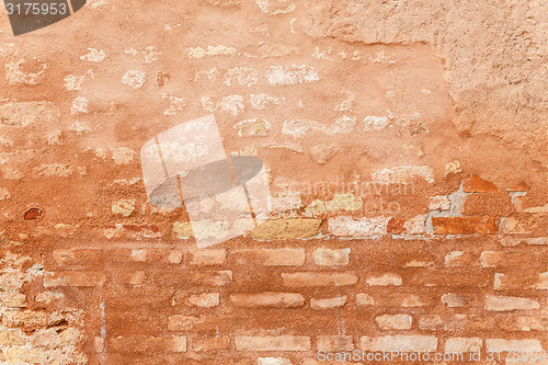 Image of Porous Texture Of A Medieval Brick Wall\r