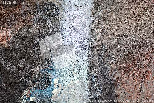 Image of classic grunge texture of aging painted wall