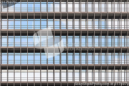 Image of Geometrically correct architectural background of modern office 