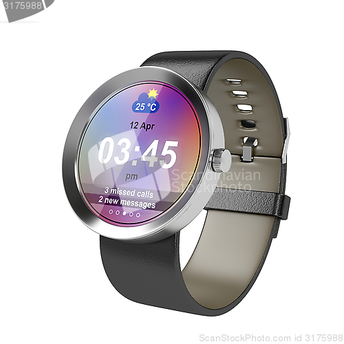 Image of Silver smart watch