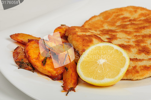 Image of Fried pork chop with potato 